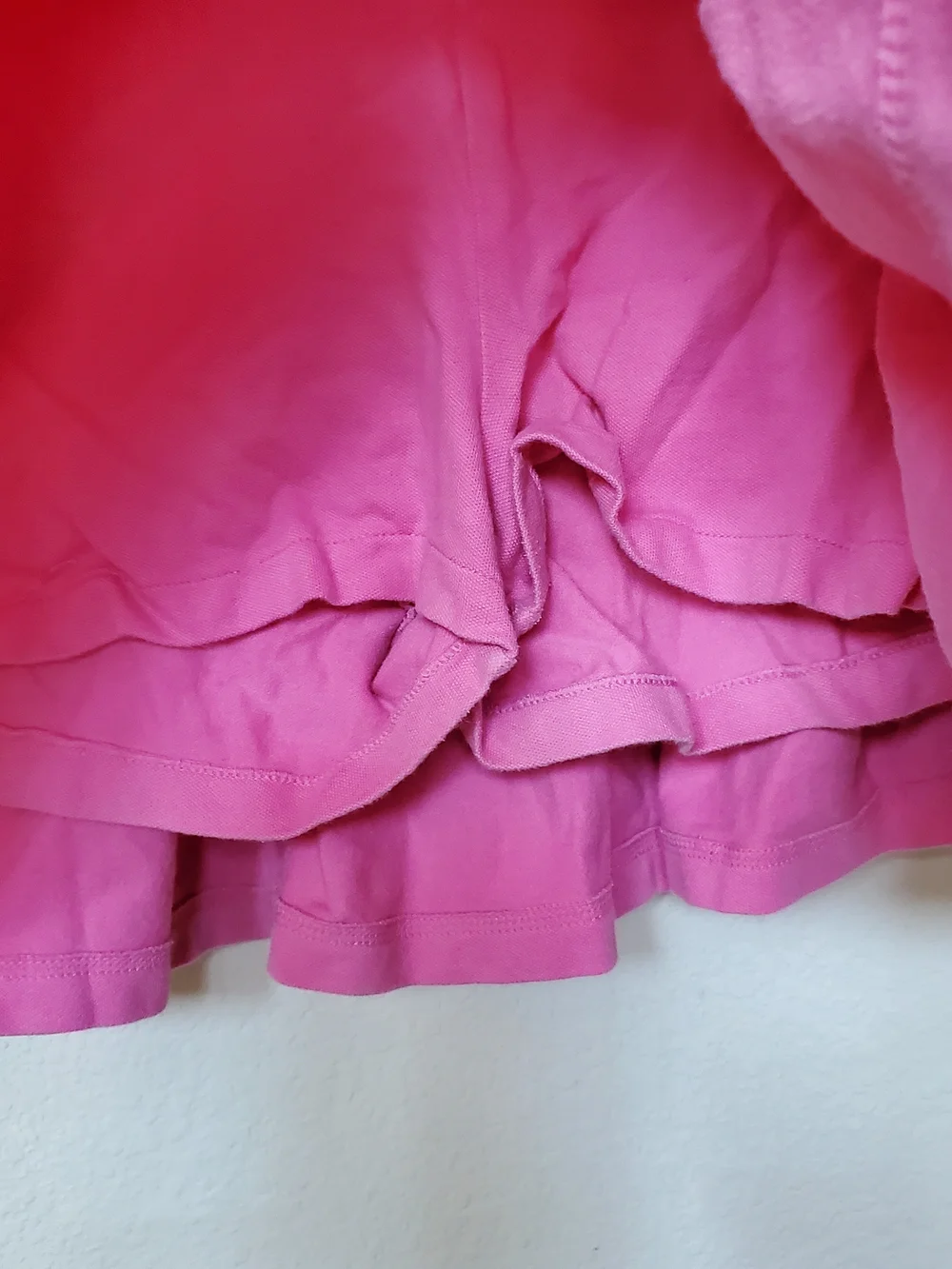 Ralph Lauren Pink Pleated Tennis Skirt with Striped Waistband.  Size 16